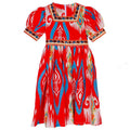 Children's linen slub fabric Adras dress
