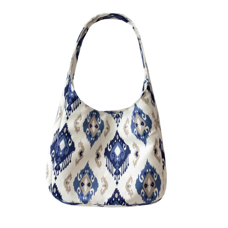 Versatile women's Adelais patterned single shoulder cloth bag