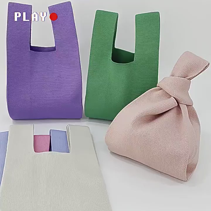 Adras patterned knit handbag